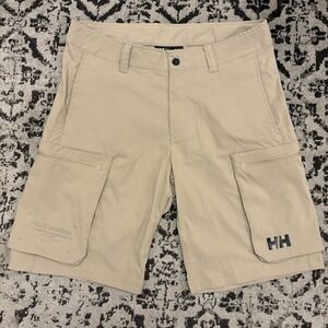 Helly Hansen Cargo Khaki Shorts Mens Outdoor Stretch Size S/P